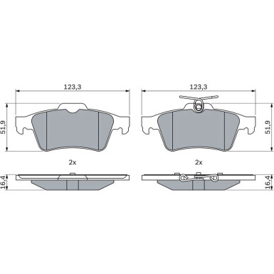 Bremsbelag 0 986 424 999 Bremsbelag 0 986 424 999