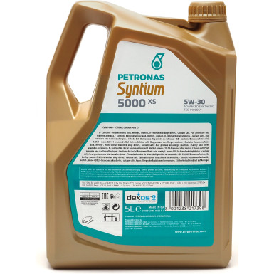 PETRONAS Syntium 5000 XS 5W-30 70660M12EU PETRONAS Syntium 5000 XS 5W-30 70660M12EU