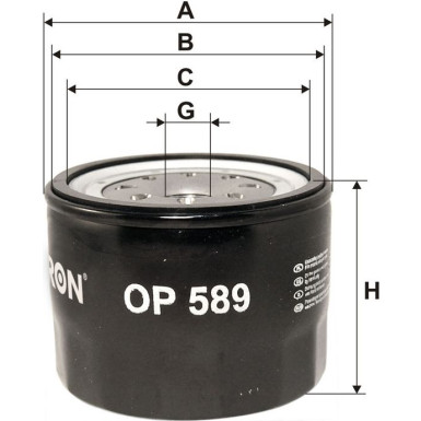 FILTRON Ölfilter OP 589 FILTRON Ölfilter OP 589