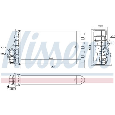 Heizkühler PKW 707091 Heizkühler PKW 707091