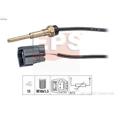 Sensor, Kühlmitteltemperatur Made in Italy - OE Equivalent 1.830.289