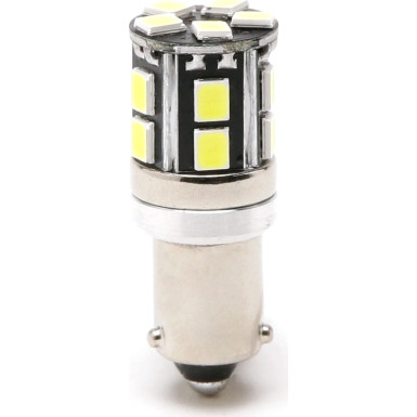 LED Metallsockel 100% Canbus H6W Bax9s 15x 3030 SMD Weiß 134