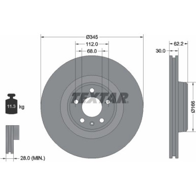 Bremsscheibe PRO+ 92294305