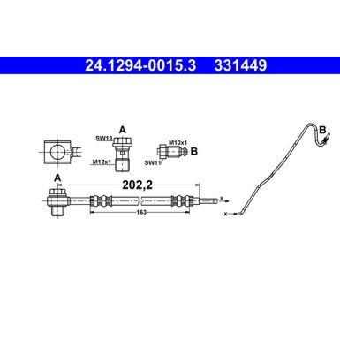 Bremsschlauch 24.1294-0015.3