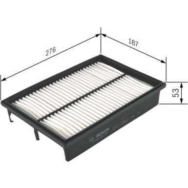 Luftfilter MAZDA 3,5 F 026 400 129