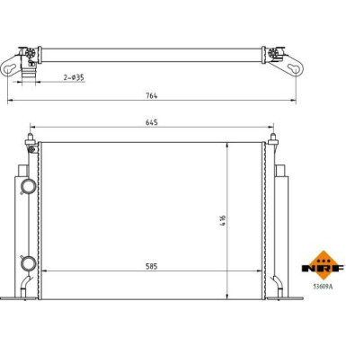 Kühler, Motorkühlung 53609A