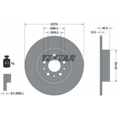 Bremsscheibe Alfa T. 156/Gt 1.6-3.2 97-06 92114703