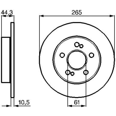 Bremsscheibe HA 0 986 478 758 Bremsscheibe HA 0 986 478 758