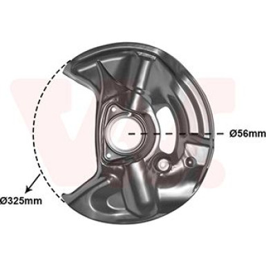 VAN WEZEL Spritzblech, Bremsscheibe 3029371