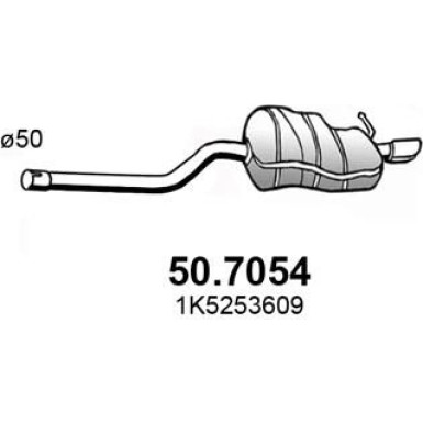 Endschalldämpfer 50.7054