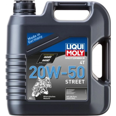 Liqui Moly Motorbike 4T 20W-50 Street 4 l 1696 4L Kanister Kunststoff