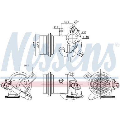 Kühler,Abgasrückführung 989424 Kühler,Abgasrückführung 989424