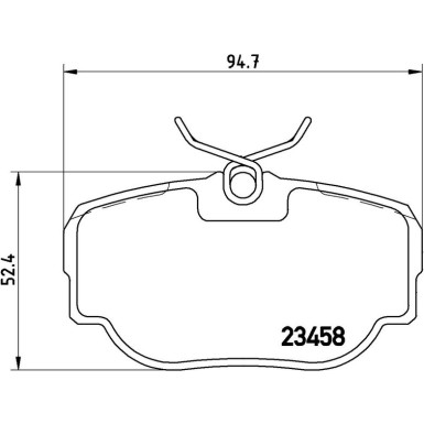 BREMBO Bremsklötze HA P 44 009 BREMBO Bremsklötze HA P 44 009
