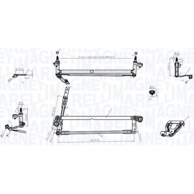MAGNETI MARELLI Wischergestänge 085570177010 MAGNETI MARELLI Wischergestänge 085570177010