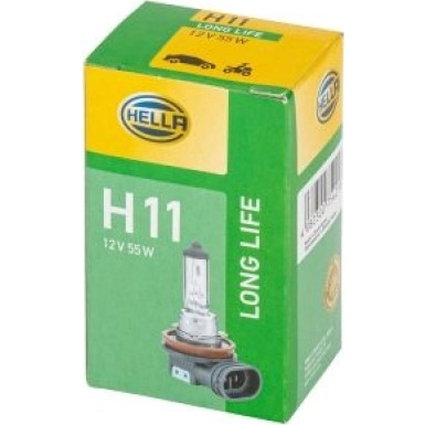 HELLA Glühlampe, Nebelscheinwerfer 8GH 223 498-351 Long Life Up to 3x Longer Lifetime