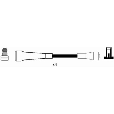 RC-RN606 NGK - Zündkabelsatz RENAULT Laguna 99-01 8234