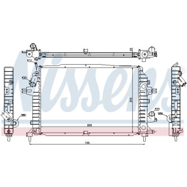 Wasserkühler PKW 630705 Wasserkühler PKW 630705
