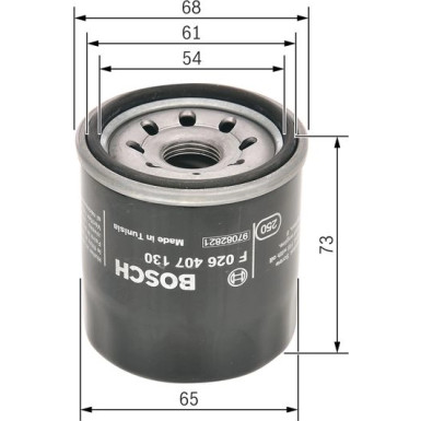 Ölfilter CHEVROLET,DAEWOO F 026 407 130 Ölfilter CHEVROLET,DAEWOO F 026 407 130