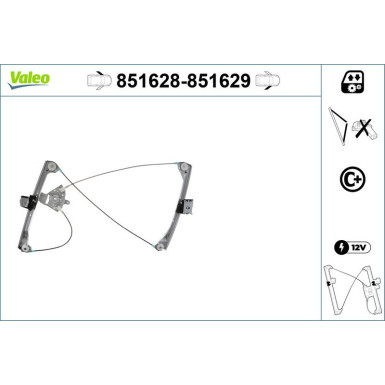 VALEO Fensterheber 851629 VALEO Fensterheber 851629