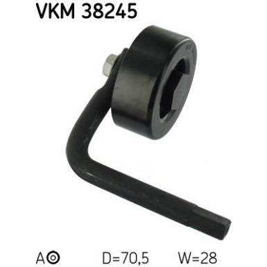 Multi-V-Spannrolle VKM 38245