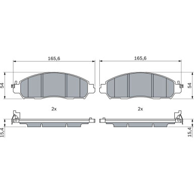 Bremsbelag 0 986 424 973 Bremsbelag 0 986 424 973