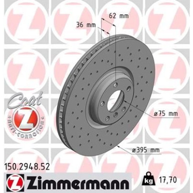 Bremsscheibe VA Sport 150.2948.52 Bremsscheibe VA Sport 150.2948.52