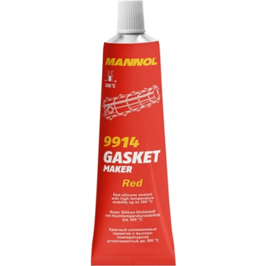 MANNOL Gasket Maker Red 9914 Hochtemperatursilikon 85G Rot MN9914