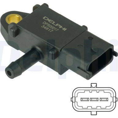 DELPHI Drucksensor DPS00017 DELPHI Drucksensor DPS00017