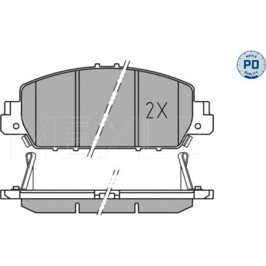 Bremsbelagsatz, Scheibenbremse MEYLE-PD: Advanced performance and design 025 257 9216/PD Bremsbelagsatz, Scheibenbremse MEYLE-PD: Advanced performance and design 025 257 9216/PD
