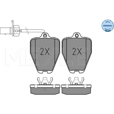 Bremsbelagsatz Vw S. A6 97- Mit Sensor MEYLE-ORIGINAL: True to OE 025 214 5218/W