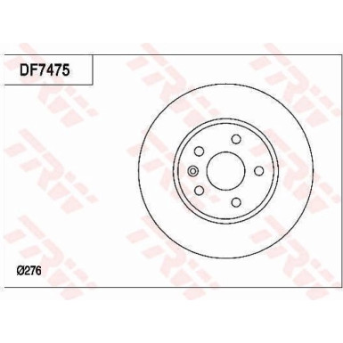 Bremsscheibe Opel P. Astra 09 DF7475 Bremsscheibe Opel P. Astra 09 DF7475