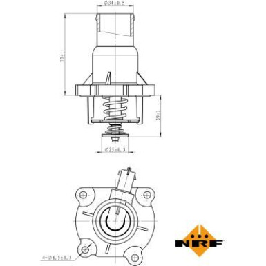 Thermostat, Kühlmittel EASY FIT 725030