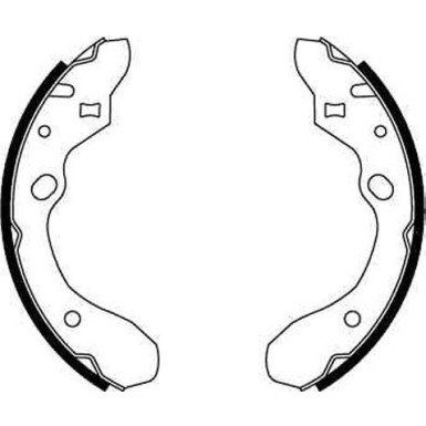 83 461 016 Bremsbacken GS8582 83 461 016 Bremsbacken GS8582