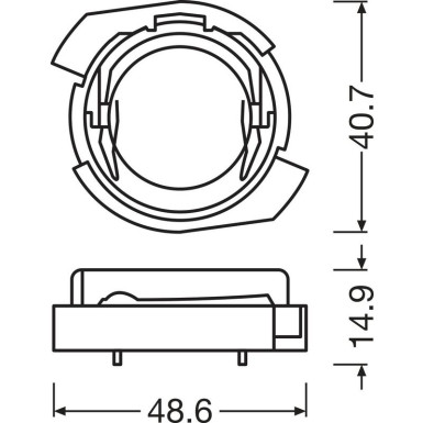 Osram Montagehalterung Adapter DA09 für NIGHT BREAKER LED H7-LED 2St LEDriving® ADAPTER 64210DA09