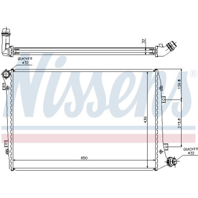 Wasserkühler PKW 65291A