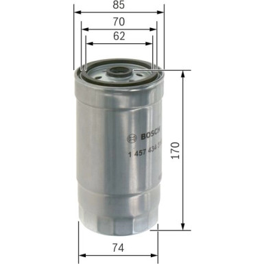 Kraftstofffilter KIA,IVECO,FIAT 1457434310 Kraftstofffilter KIA,IVECO,FIAT 1457434310