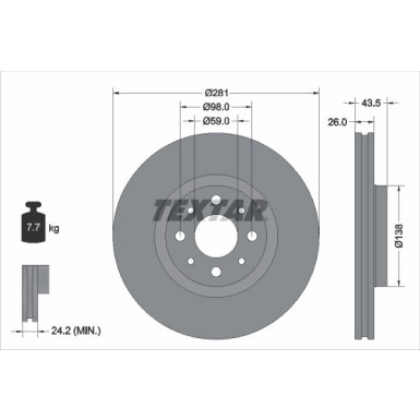 Bremsscheibe 92344703 Bremsscheibe 92344703