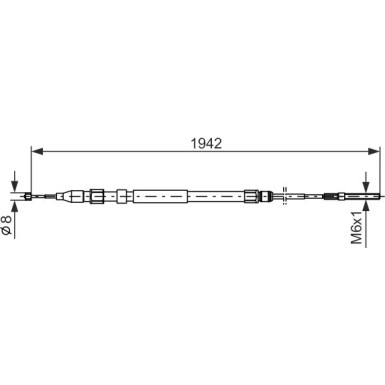 Handbremsseil BMW X5 00 1987477820 Handbremsseil BMW X5 00 1987477820