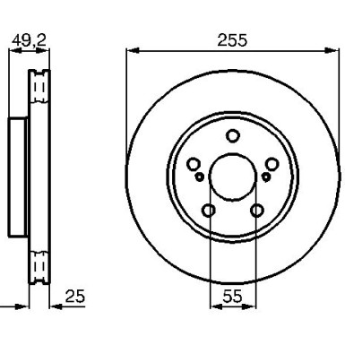 Bremsscheibe VA 0 986 478 584 Bremsscheibe VA 0 986 478 584