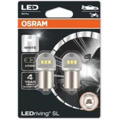 Osram LEDriving® SL ~R10W BA15s 1.2W 12V 6000K 125 lm White 2 St 5008DWP-02B
