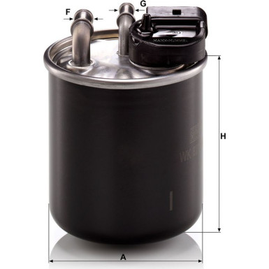 Mann & Hummel Kraftstofffilter PKW MERCEDES Sprinter,Viano,Vito 09 WK 820/16