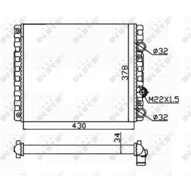 Kühler, Motorkühlung 509519 Kühler, Motorkühlung 509519