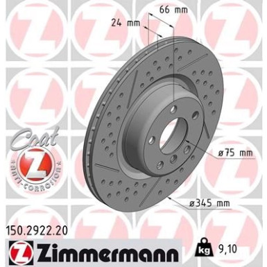 11 482 086 Bremsscheibe HA 150.2922.20 11 482 086 Bremsscheibe HA 150.2922.20