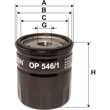 FILTRON Ölfilter OP 546/1 FILTRON Ölfilter OP 546/1