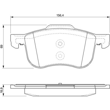 Bremsklötze VOLVO V70,S60,S80,XC70 0 986 424 540 Bremsklötze VOLVO V70,S60,S80,XC70 0 986 424 540