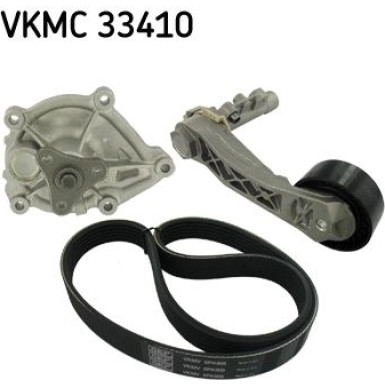 SKF Wasserpumpe + Keilrippenriemensatz VKMC 33410 SKF Wasserpumpe + Keilrippenriemensatz VKMC 33410