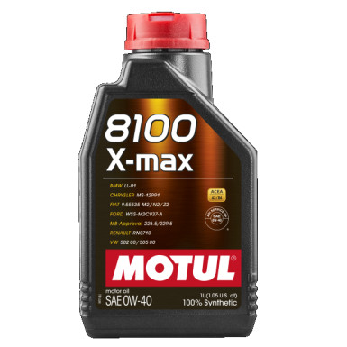 Motul 8100 X-max 0W-40 A3 / B4 1 Liter 8100 X-MAX 0W-40 104531