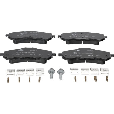 Bremsbelagsatz, Scheibenbremse 13.0460-3870.2