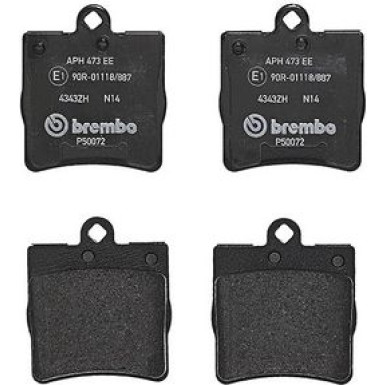 BREMBO Bremsklötze HA P 50 072 BREMBO Bremsklötze HA P 50 072