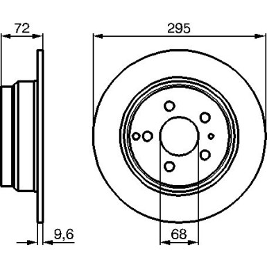 Bremsscheibe HA 0 986 478 628 Bremsscheibe HA 0 986 478 628